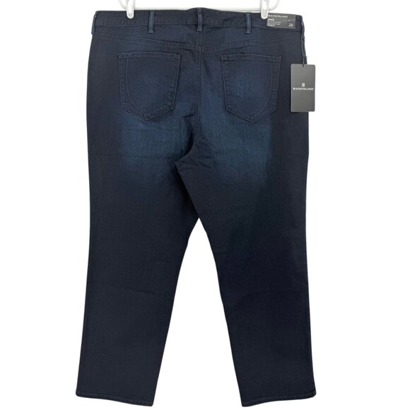 Bandolino Women's Mandie Luxe 360 Flex Straight Navy Jeans Plus Size 24W NWT - Picture 2 of 11